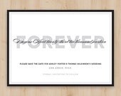 Save the Date - Forever Wedding Announcement - Set of 50