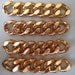 IN STOCK- 4 Huge 18K Rose Gold Plated 23 x 19mm Chunky Curb Chain for DIY Gimp Lanyard Bracelet