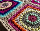 BabyLove Brand Textured Circles Blanket - Couch/Throw/Bed 52"x52" Custom color/size - Fall color, pastel