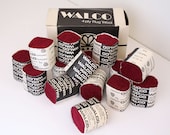 Maroon Wine Rug 100 Virgin Wool - Walco 4 Ply Latch Hook Yarn - Vintage Craft Supplies - Rug Making & Hooking