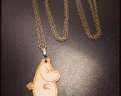 Retro Wooden Moomin Necklace