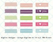 CU Washi Tape Set Shabby Colors - Set of 15