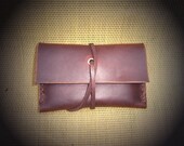 Small Leather (Horween) Credit Card/  business card wallet. ..Minimal wallet.  Hand cut and hand stitched in my shop.