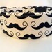 Mustache Dog Collars- Black & White and Multi-Color