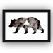 CUSTOM LISTING - Original Watercolor - Geometric Bear