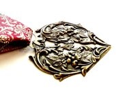 Steampunk Medal Filigree Heart Award men's gift Free US Shipping