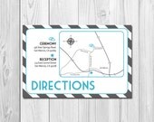Customizable Event/Wedding Map - Stripes - DIY - Printable Il_170x135