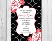 Bridal Shower Invitation - Red Roses - DIY - Printable Il_170x135
