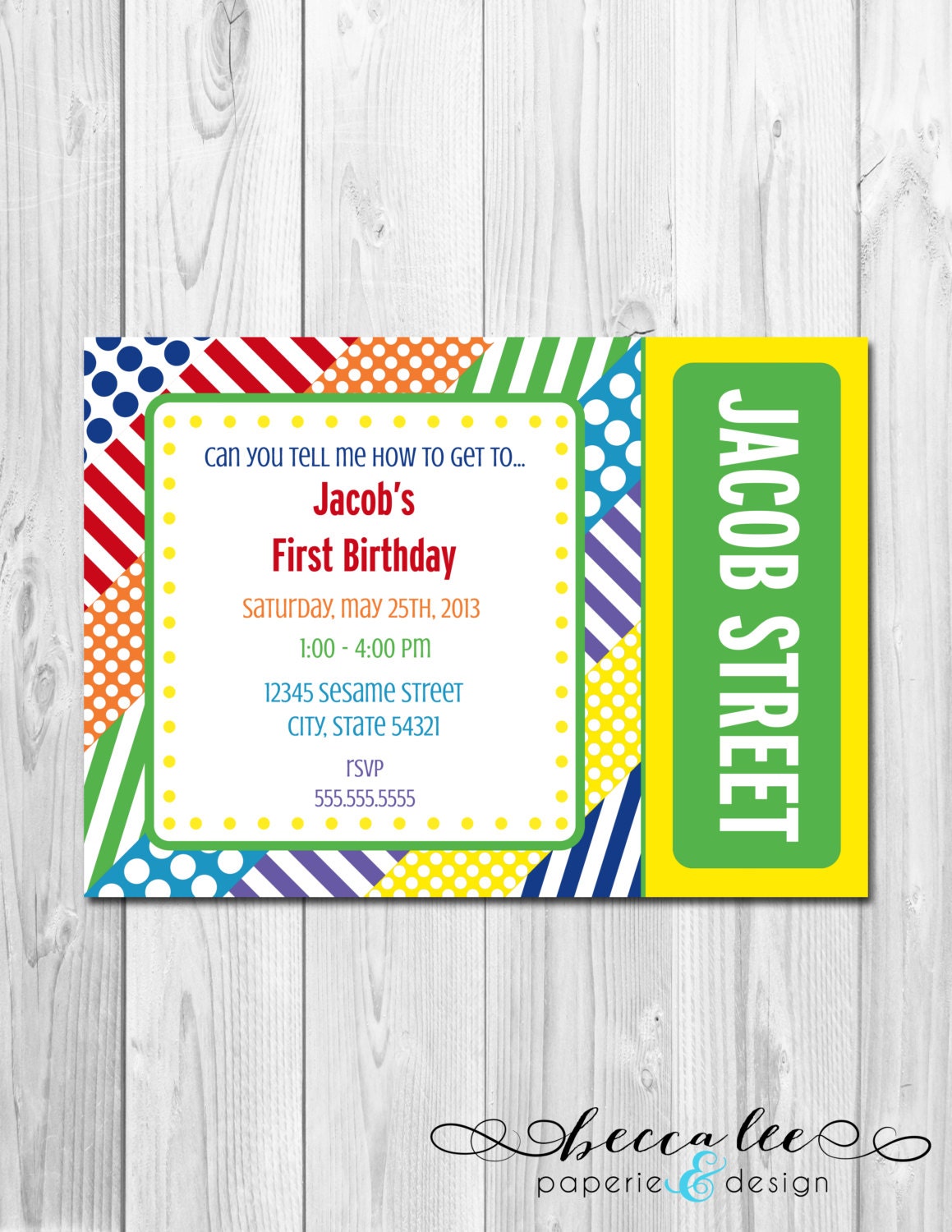 Sesame Street Inspired Birthday Party Invitation - DIY - Printable Il_170x135
