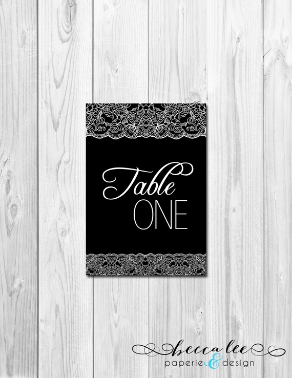 Lace Table Numbers - Printable Il_570xn