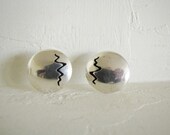 Fantastic Modern Artisan Handmade Sterling Silver Earrings