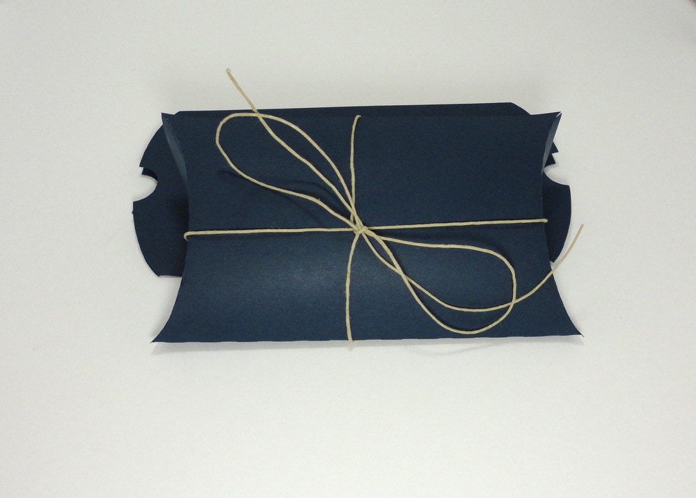 10 Large Recycled Pillow Box - Nightshift Blue Il_570xn