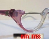 1950s CatEyes Readers Pink Pearl vintage optical frames eyeglasses eye glasses sun sunglasses eyewear wear cat eyes cateye cateyes NOS