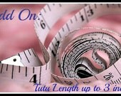 Add On: Add up to 3 Inches of Length Option to Your Tutu Skirt