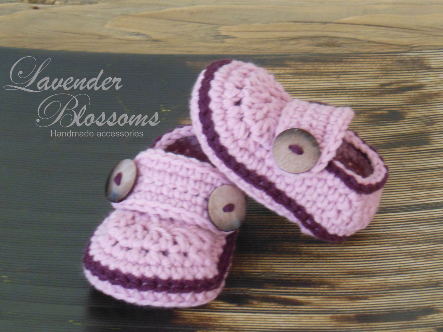 Crochet baby shoes Button Loafers baby Booties