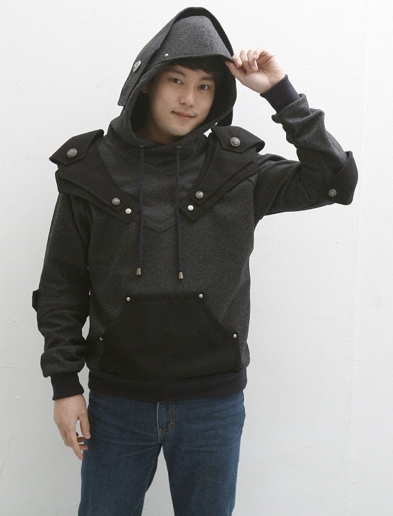 Alexander Knight  Medieval Armor Pullover Hoodie(100% Handmade Wool) Made To Order