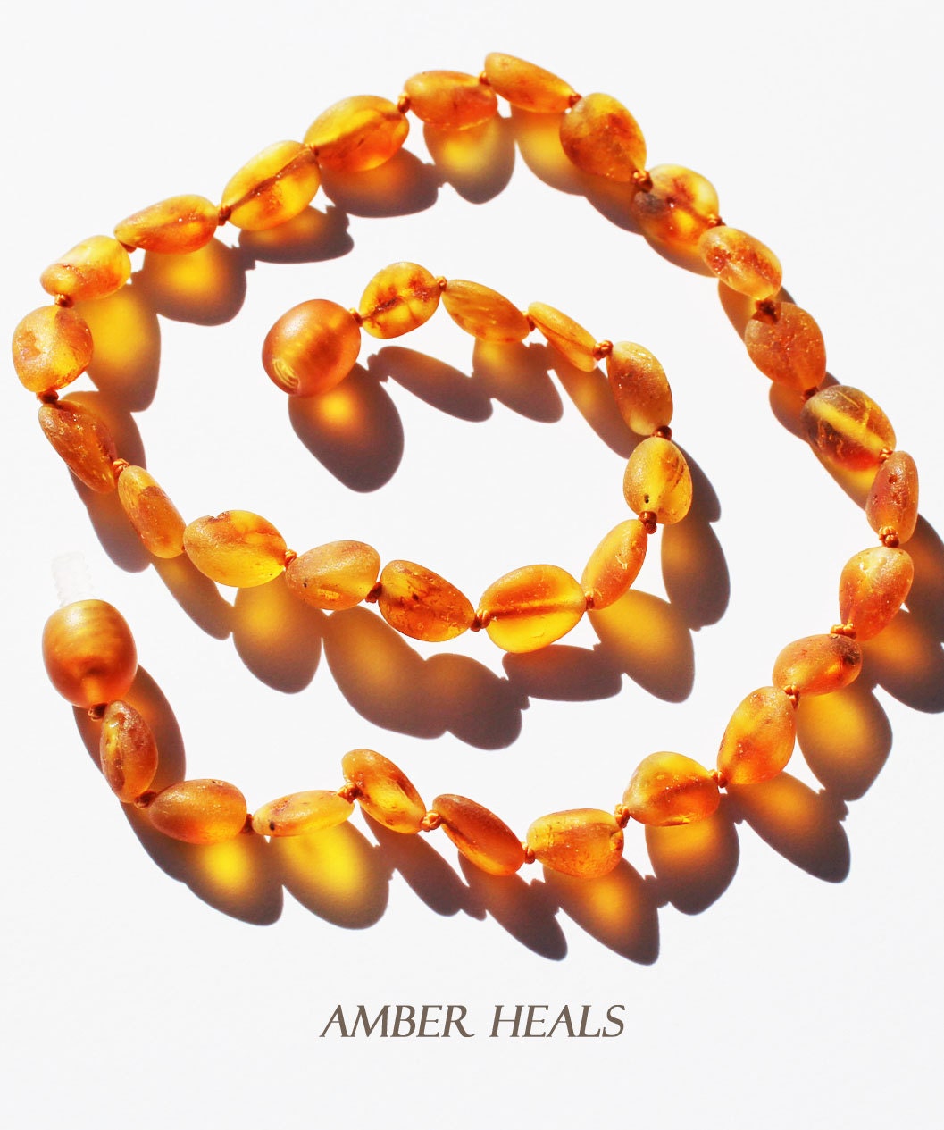 AMBER TEETHING NECKLACE (Raw Honey Unpolished)