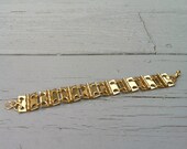 Gold Metal Door Hinge Link Bracelet
