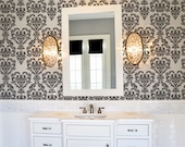 Damask Wall Stencil Reusable