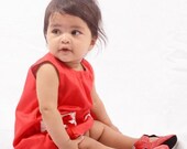 FREE SHIPPINg use coupon code FREESHIP /Girls dress D11 baby red white heart  bows valentines christmas ny birthday