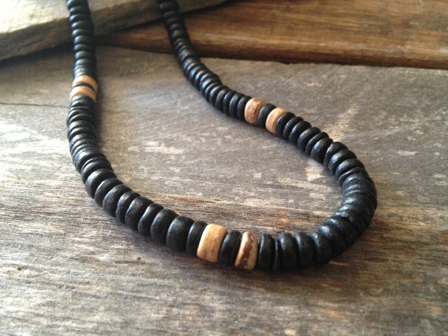 Jim Morrison Coco Beaded Necklace - ROCKwear Hippie Jewelry