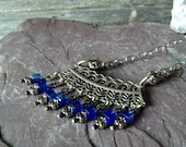 Cobolt Blue Necklace - Gypsy Bohemian Jewelry