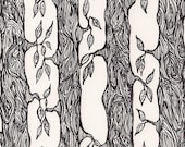 Ink Drawing, Abstract Art, Original Ink Drawing, Frameable Original Art, NoniDoodles, Black and White, Trees OOAK