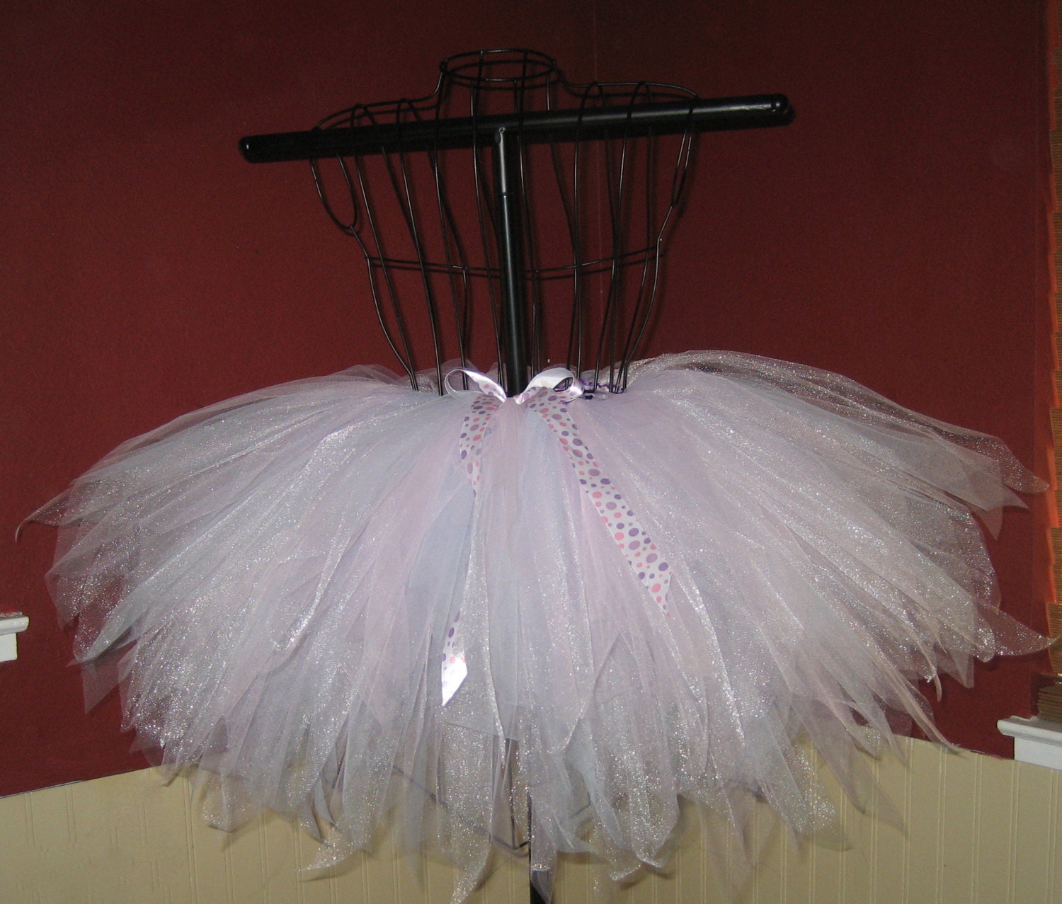 Pastel Tutu Skirt with bow. Ready to Ship (USA shipping only)