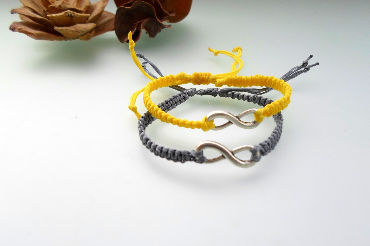 Infinity  Bracelet - Wish Bracelet - Friendship Bracelet - Karma Bracelet - Steampunk, Beach Fashion. Bridesmade gift.
