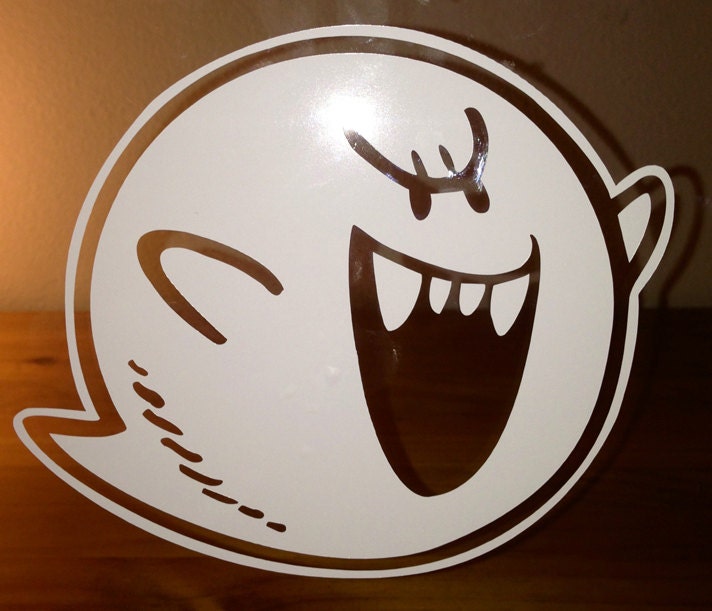 Boo (Ghost from Mario) Decal