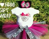 Minnie Mouse Zebra Print Tutu Set -FREE GIFT WRAP