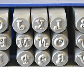 Just Arrived Exclusive 6MM Uppercase Curlz Font Alphabet Letter Stamp Set Metal Stamps Jewelry Stamping Supplies  SGE-14U