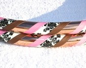 Hula Hoop -Custom Leather And Lace Hoola Hoop - Collapsible For Travel - Dance or Exercise