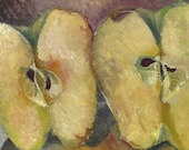 Original Painting - Still Life with Ripe Apples - Contemporary Art - Wall Art - Oil on canvas Fruits - 19.7x15.7 inches (50x40 cm)