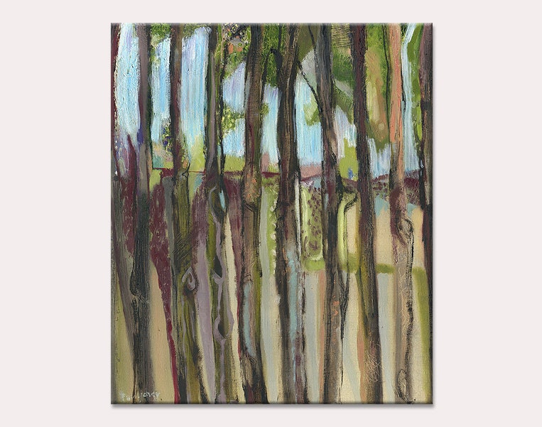 Digital Art Print of Original Painting - Abstract Landscape - Contemporary Art - Large Wall Art - Oil on canvas print Giclee