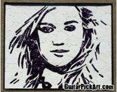 Kelly Clarkson Guitar Pick Art