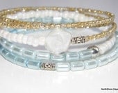 Calm of the Waves - A Memory Wire Bracelet
