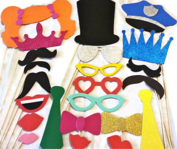 Photo Booth Props / Wedding photo booth props / Birthday photo booth props / Photobooth props/ Photobooth Party