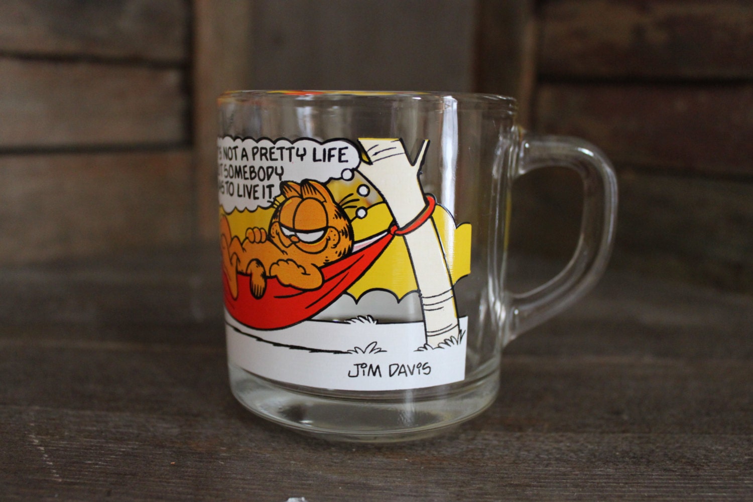 Vintage Anchor Hocking Garfield Promotional Mug for McDonald's