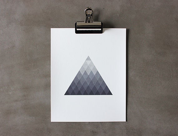 Triangle Grade 8 x 10 Art Print - thinkandinkstudio