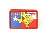 Texas Playing Cards Vintage Deck Game Lone Star State Souvenir Kitsch Hong Kong Plastic Coated