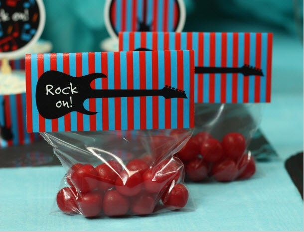 ROCK STAR Birthday Party Printable Collection from The Celebration Shoppe