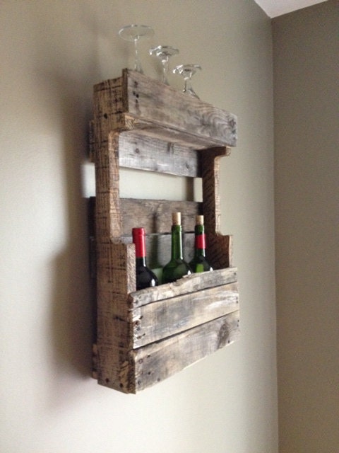Rustic Wine Rack,  shelving,shelf organizer,reclaimed,kitchen shelves,barnwood furniture,rustic wall art,decor,27BinkStreet