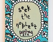 Hand-painted 8x10" Sorority Motto Canvas - Available in 8 Sororities
