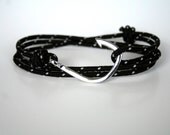 Nautical Rope Maritime Fish Hook Bracelet - Adjustable Wrap Bracelet, Anchor Maritime Bracelet