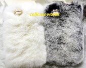 Leather FUR iphone 4 case, iphone 4s case, luxury warm genuine leather fur iphone cases, custom iphone 5 case, galaxy s3 case