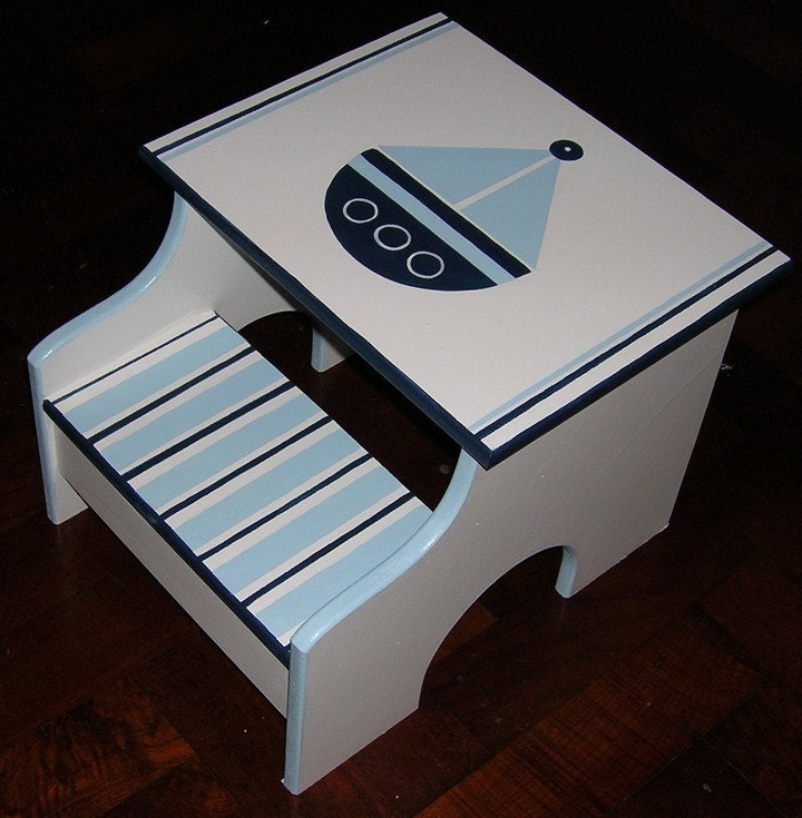 Kids Step Stools  two steps nautica boat