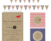 Paper Airplane Mini PDF Printable Party Collection Il_170x135
