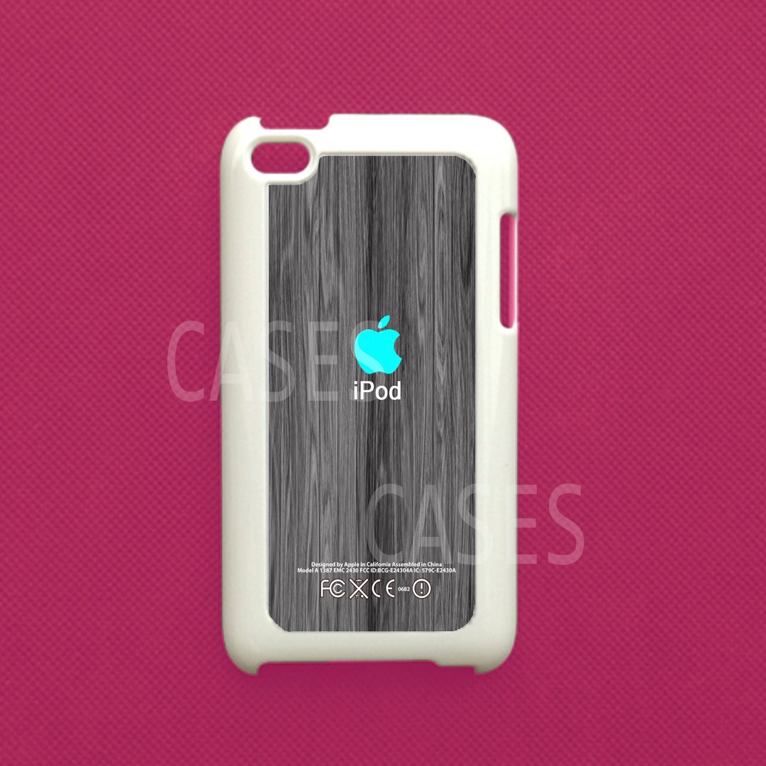 Ipod Touch 4g Cover - Wood iTouch 4 Case, Cool Turquoise Apple Designer 4th Generation Case