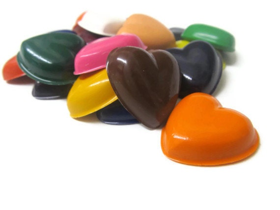 Heart crayons set of 50 - party favors - valentines day Il_170x135